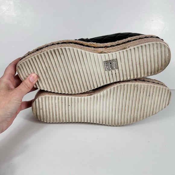 Karl Lagerfeld leather espadrilles, 11, NEW, platform, Elevated Streetwear - Picture 12 of 12